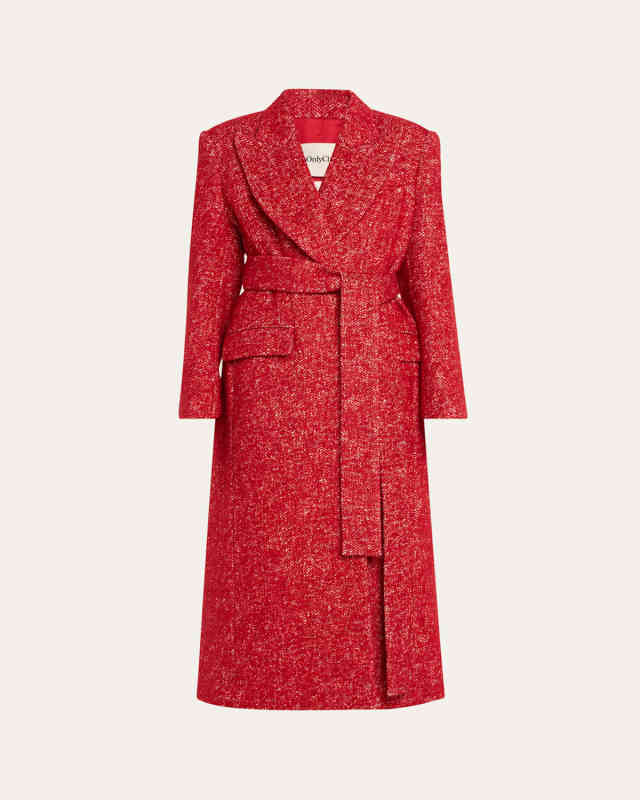 Easington Belted Mohair Wool Coat